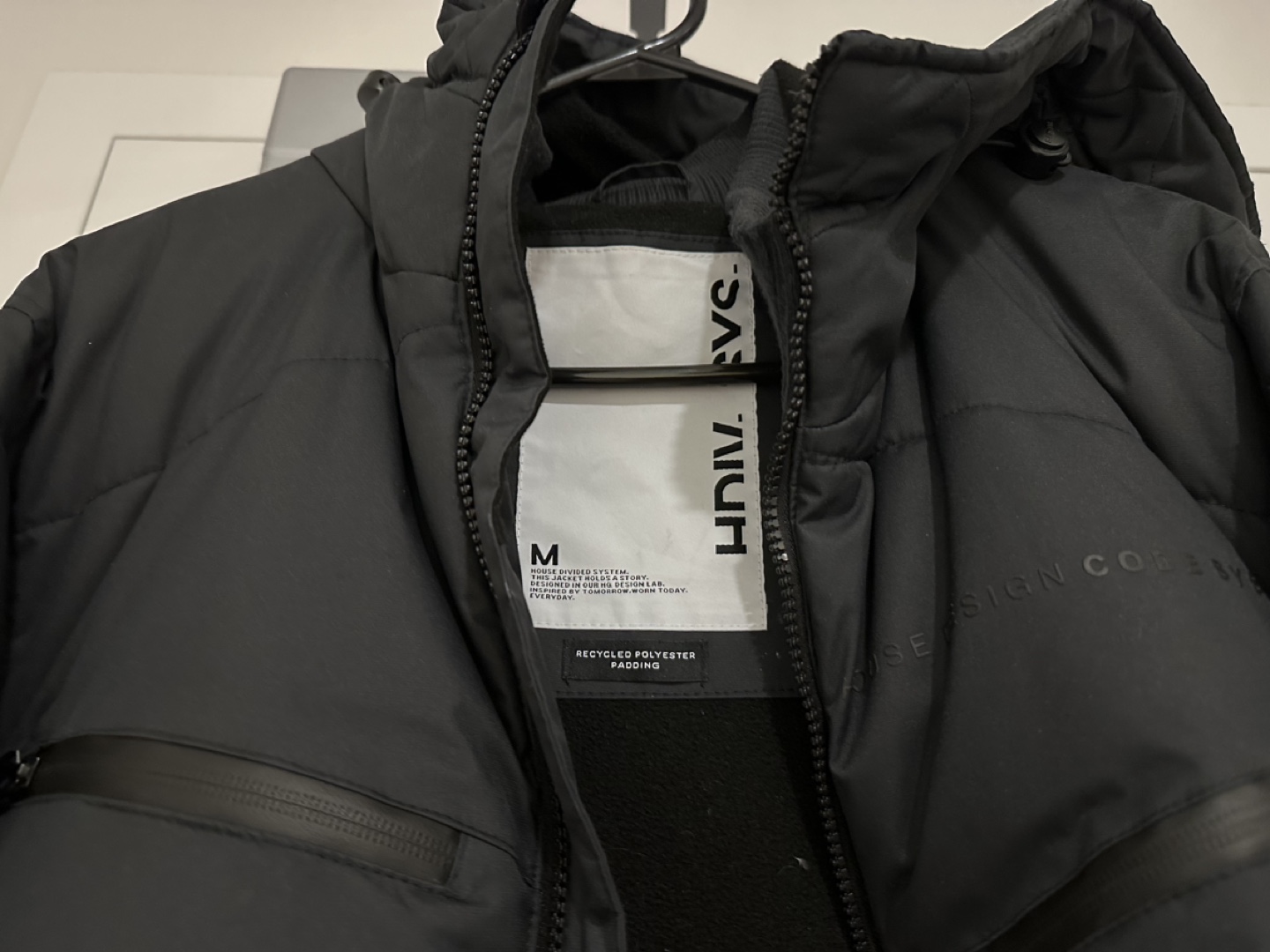 House Brand Men's Black Puffer Jacket Size M - photo 3