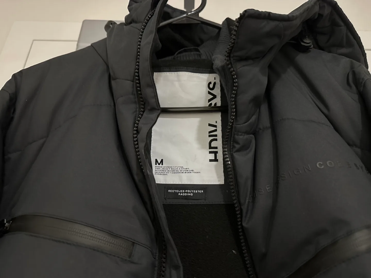 House Brand Men's Black Puffer Jacket Size M image indicator(3)