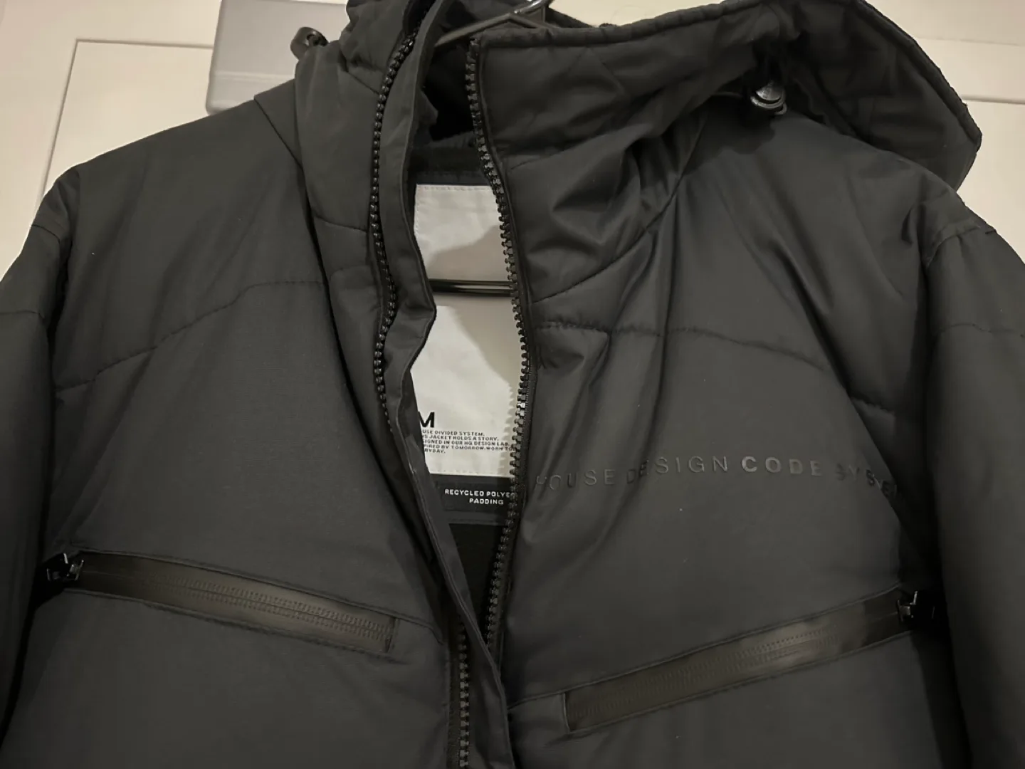 House Brand Men's Black Puffer Jacket Size M image indicator(4)