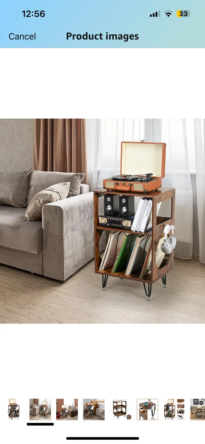 Mid-Century Modern Vinyl Record Storage Stand image indicator(2)