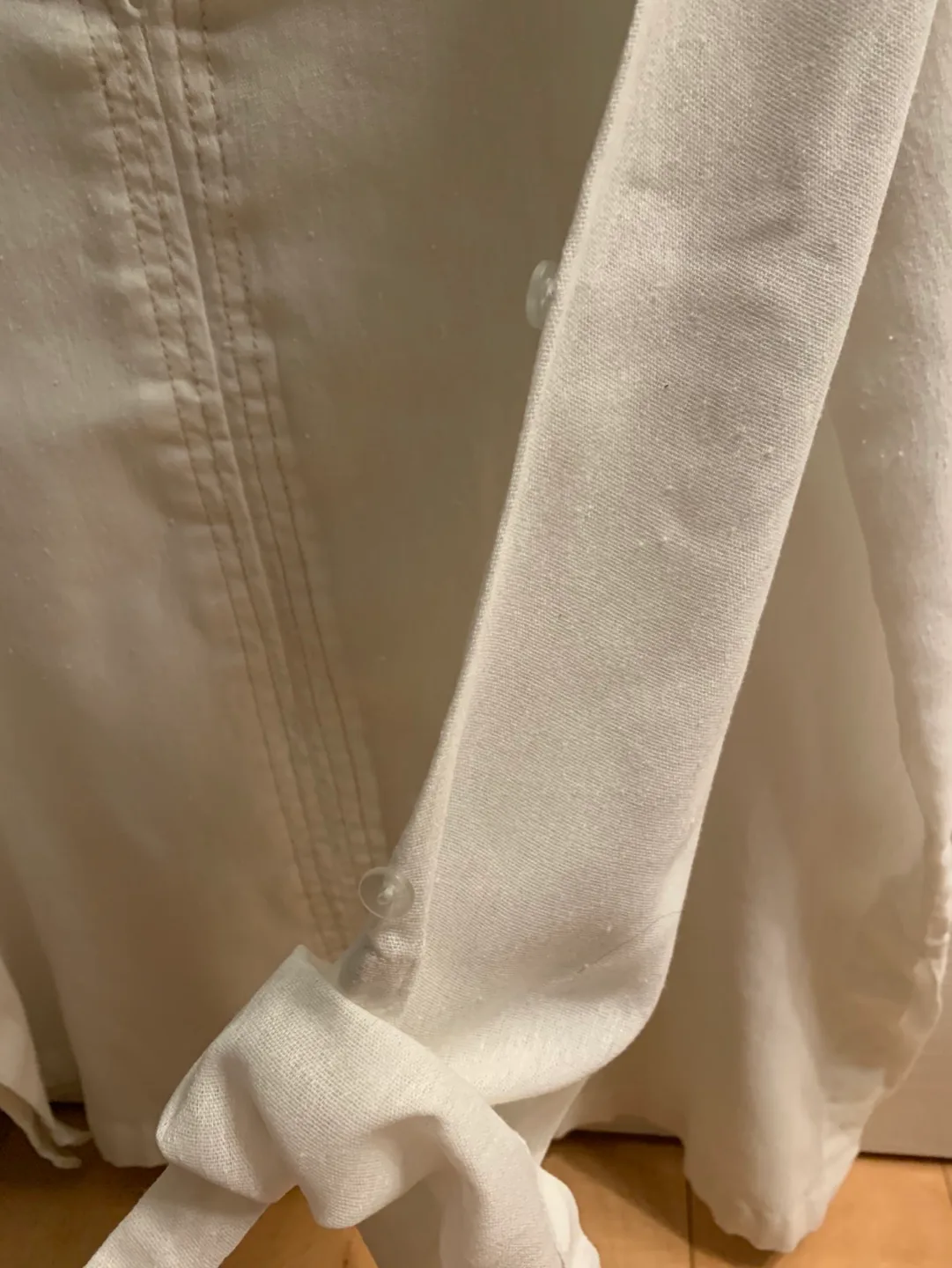 Linen like cream colored shirt image indicator(3)