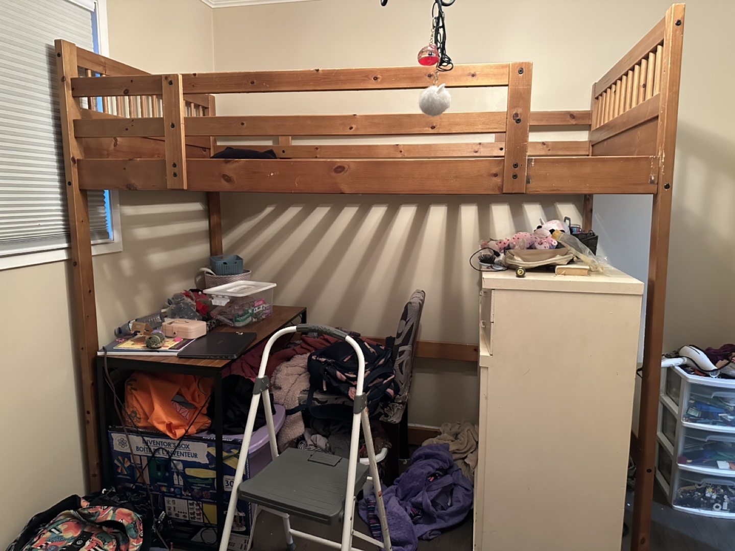 Wooden Loft Bed Frame