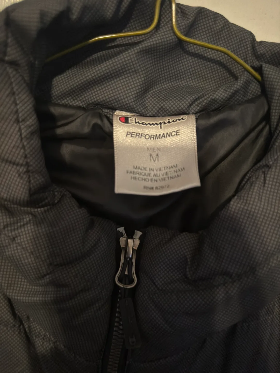 Champion Performance Men's Size Medium Black and Gray Jacket image indicator(3)