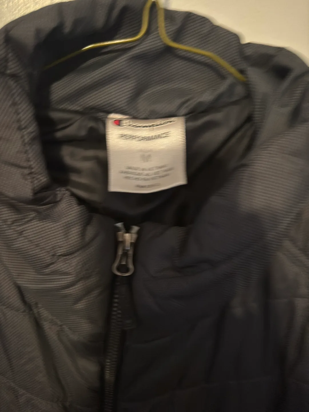 Champion Performance Men's Size Medium Black and Gray Jacket image indicator(5)