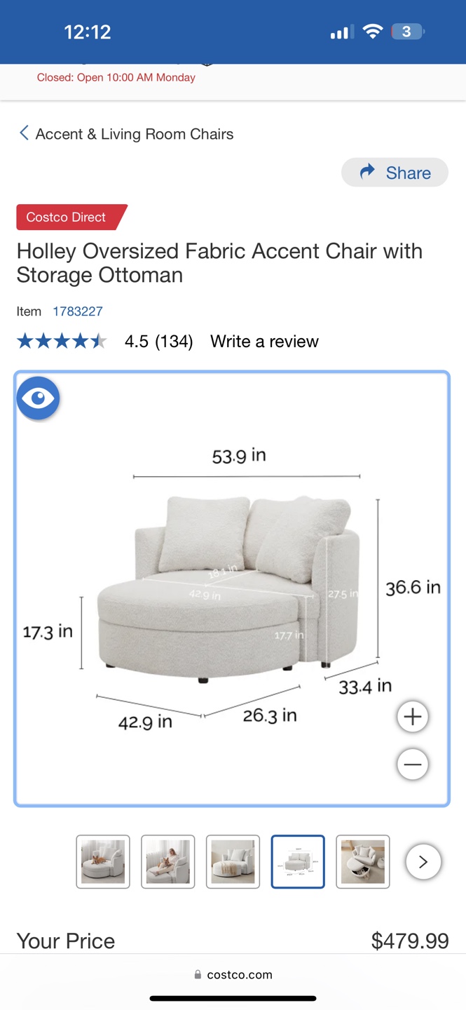 Brand new Chair with Storage Ottoman - photo 5