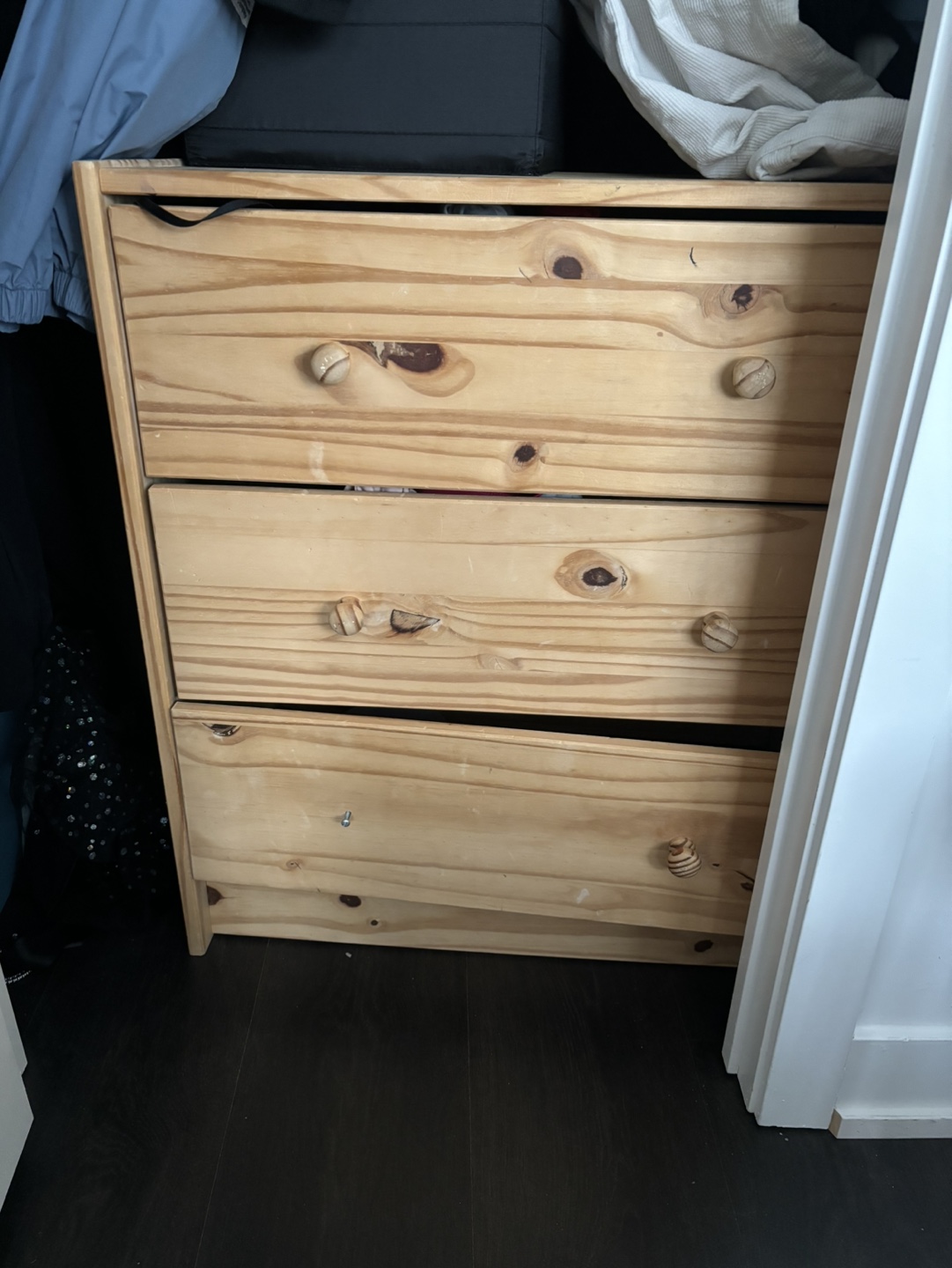 IKEA Three-Drawer Wooden Chest