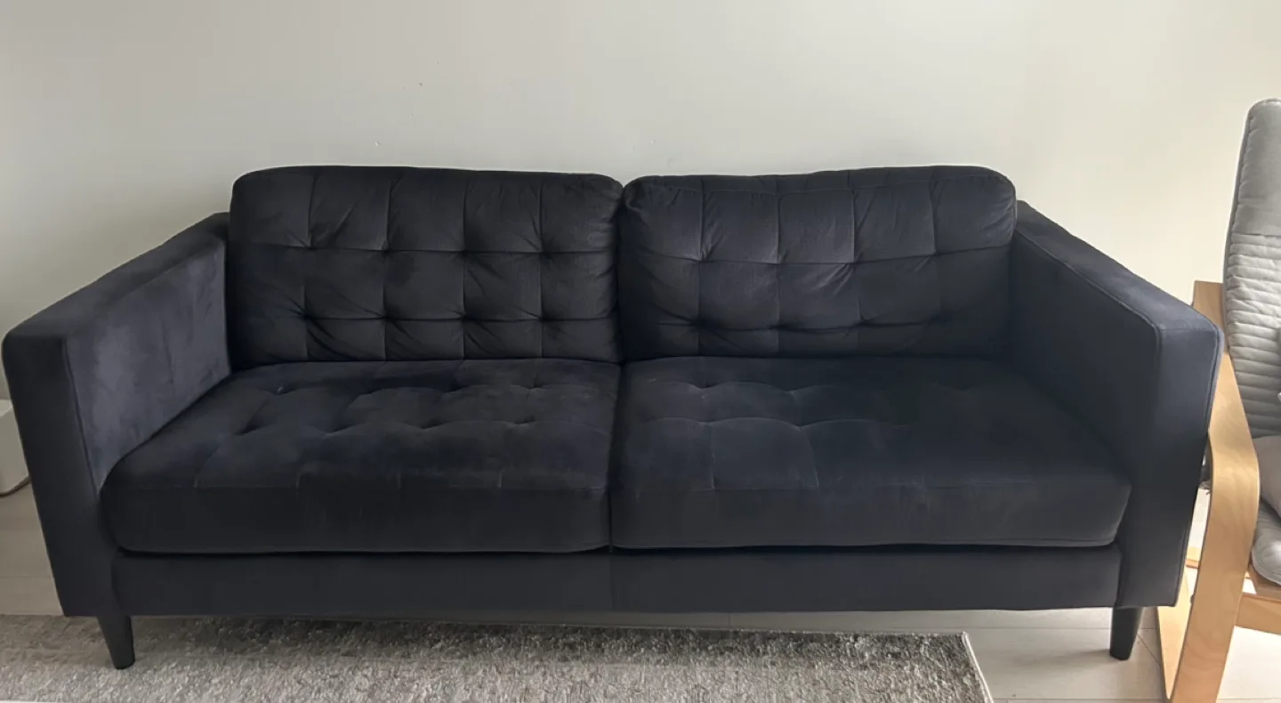 Leons Anthena Charcoal Polyester Sofa image indicator(2)