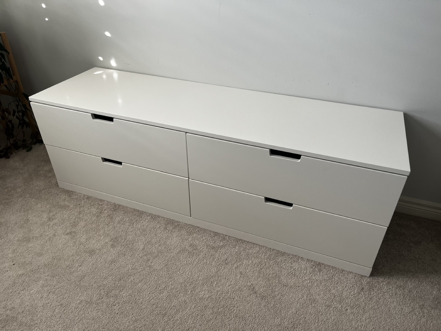 White 4-Drawer Dresser
