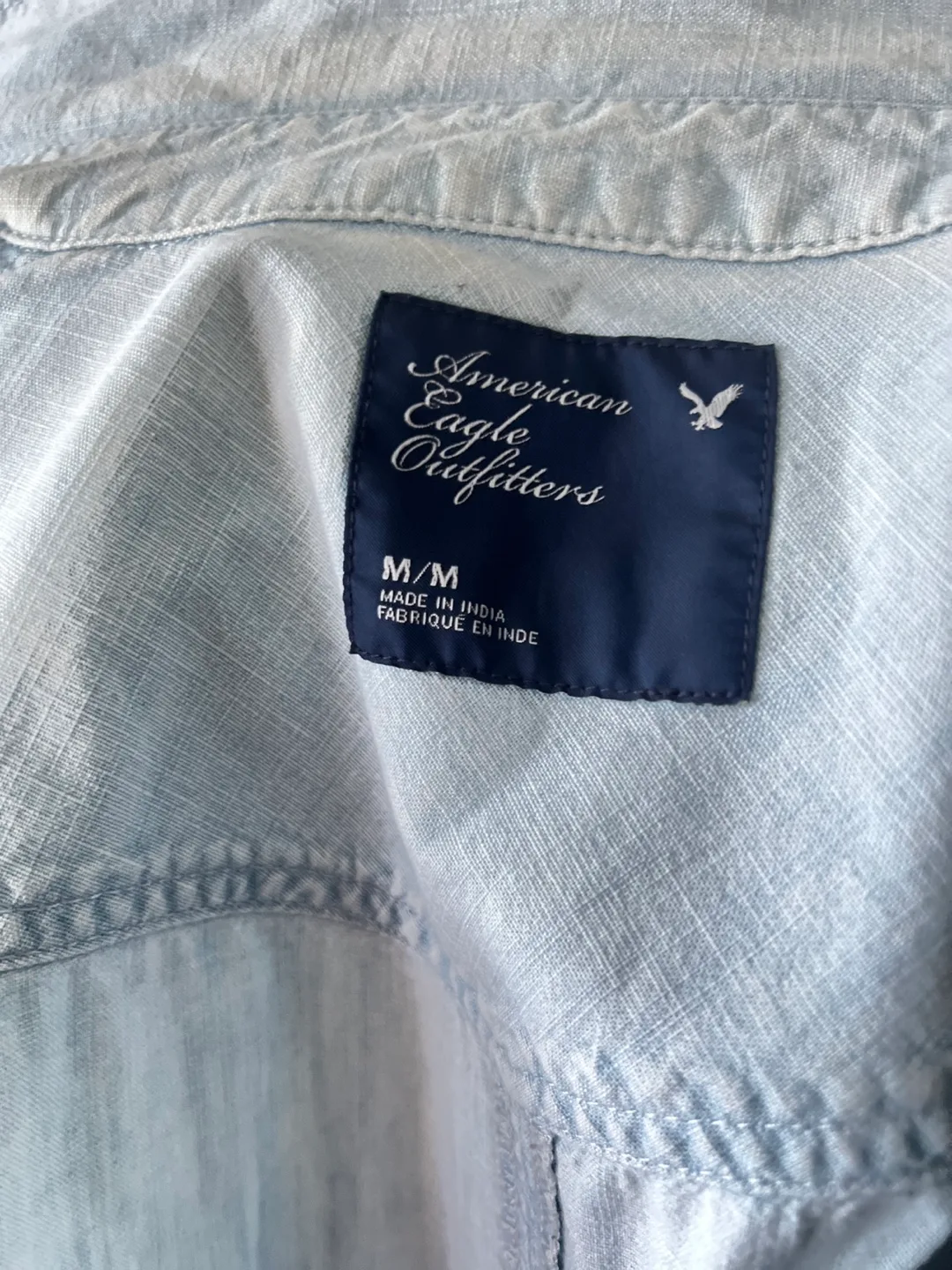 Light Wash Denim Shirt American Eagle image indicator(6)