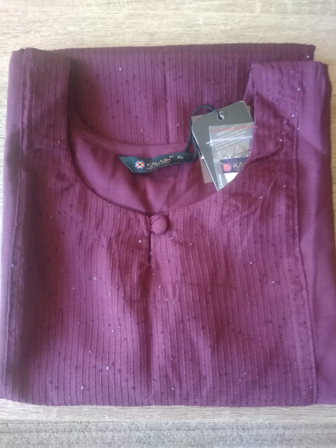 Kalash Collection Women's Maroon Kurti - Size XL