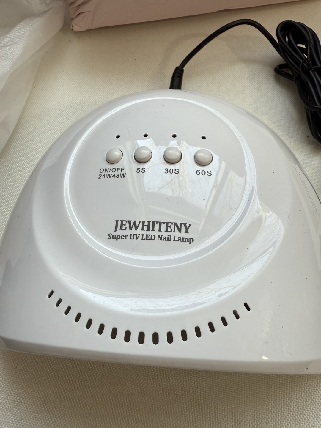 Jewhitney Super UV LED Nail Lamp with Box