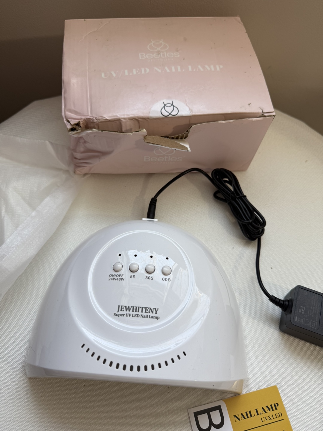 Jewhitney Super UV LED Nail Lamp with Box - photo 4