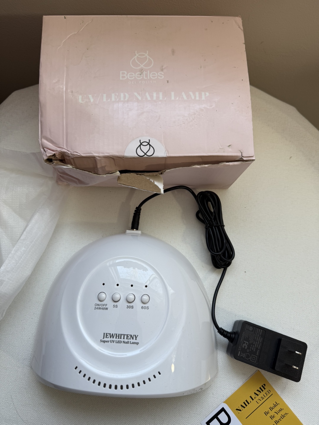 Jewhitney Super UV LED Nail Lamp with Box - photo 2