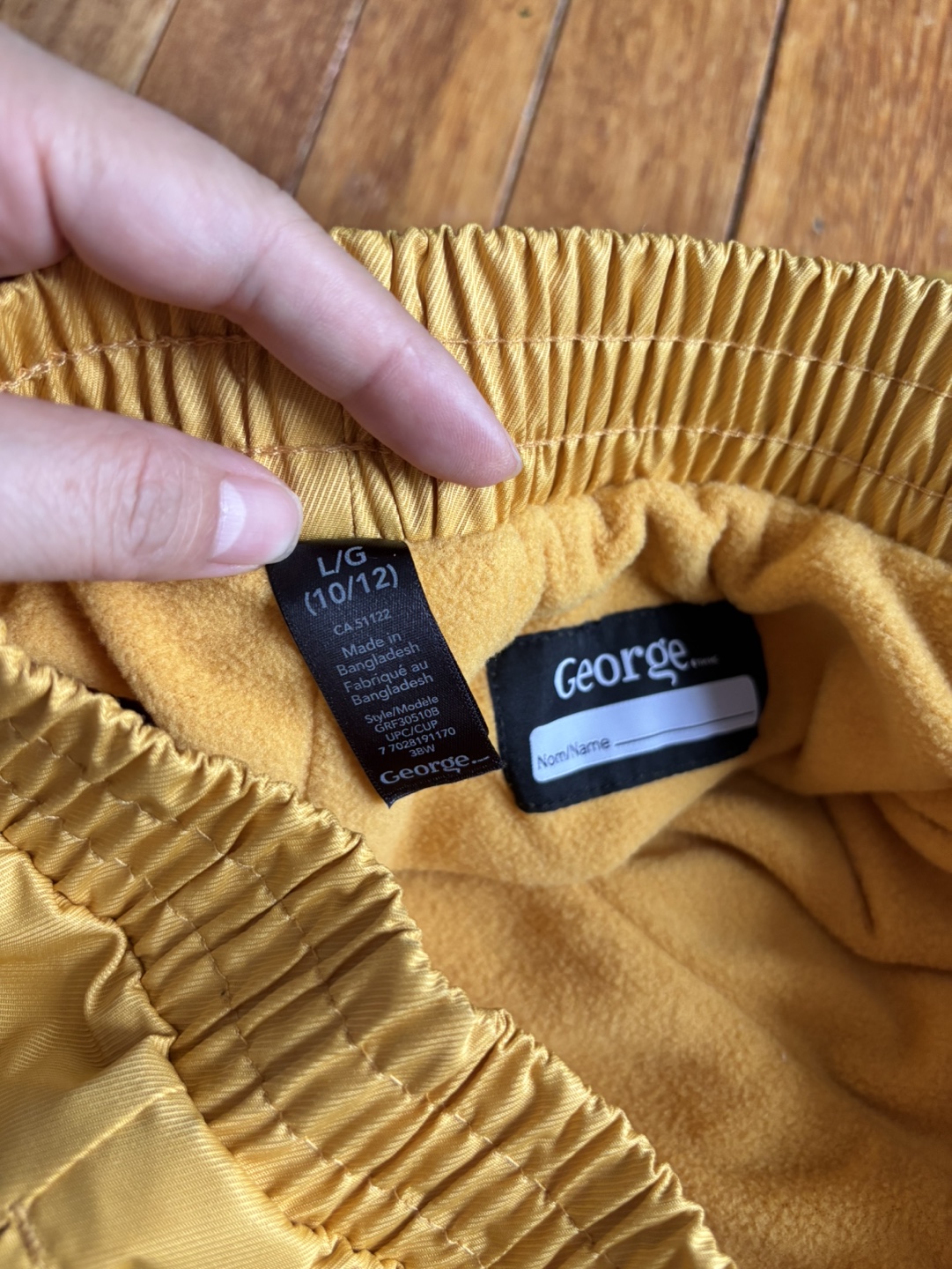 George Mustard Yellow Snow Pants Size 10/12 - photo 3