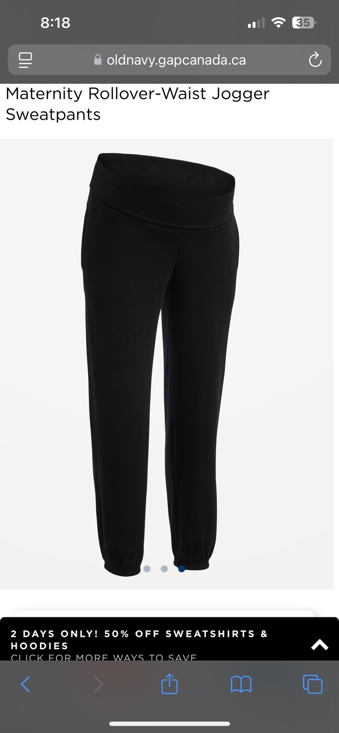 Old Navy Maternity Rollover-Waist Jogger Sweatpants