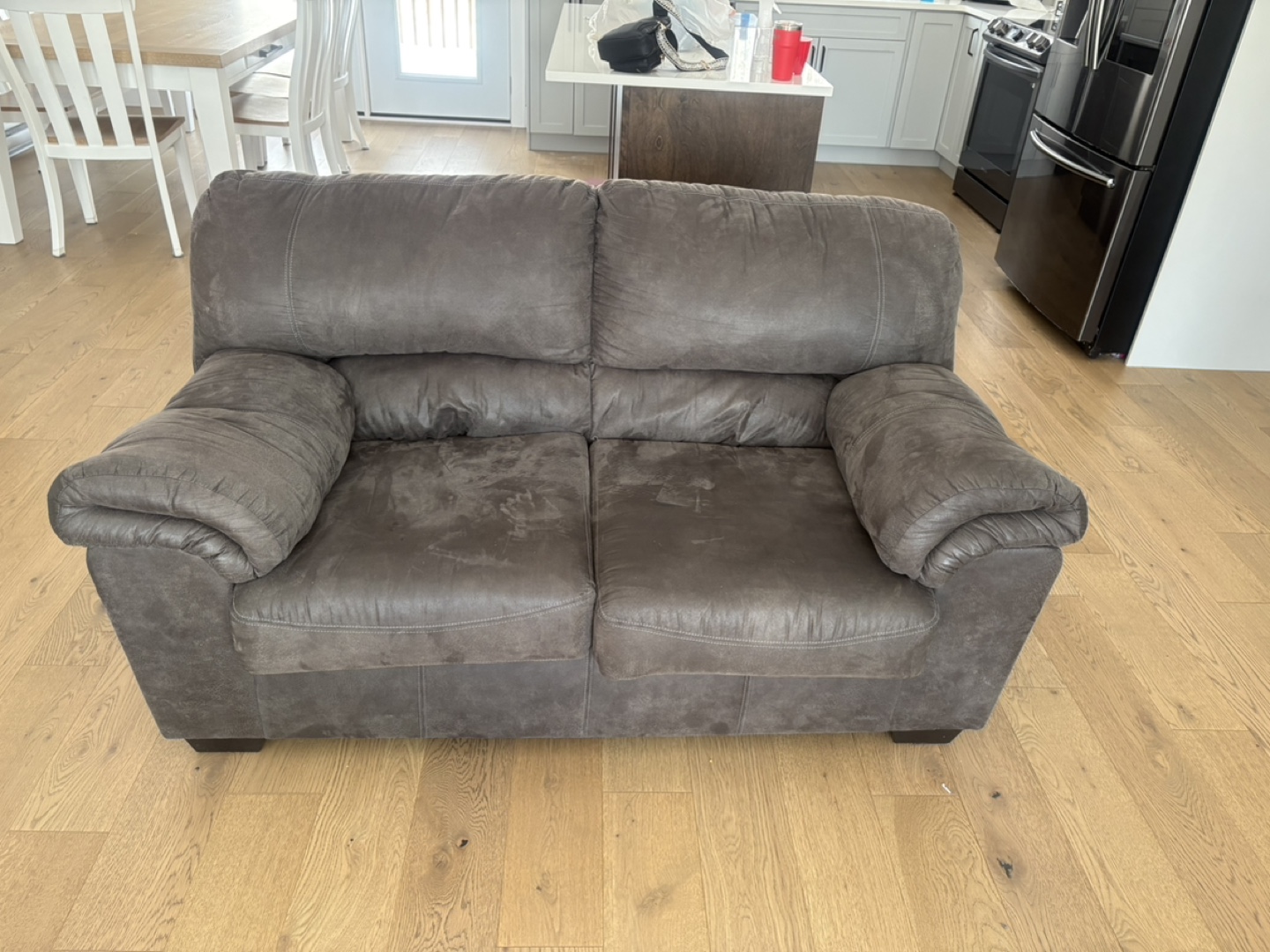 Grey Fabric Sofa Set - Loveseat and Sofa 🧡 - photo 2