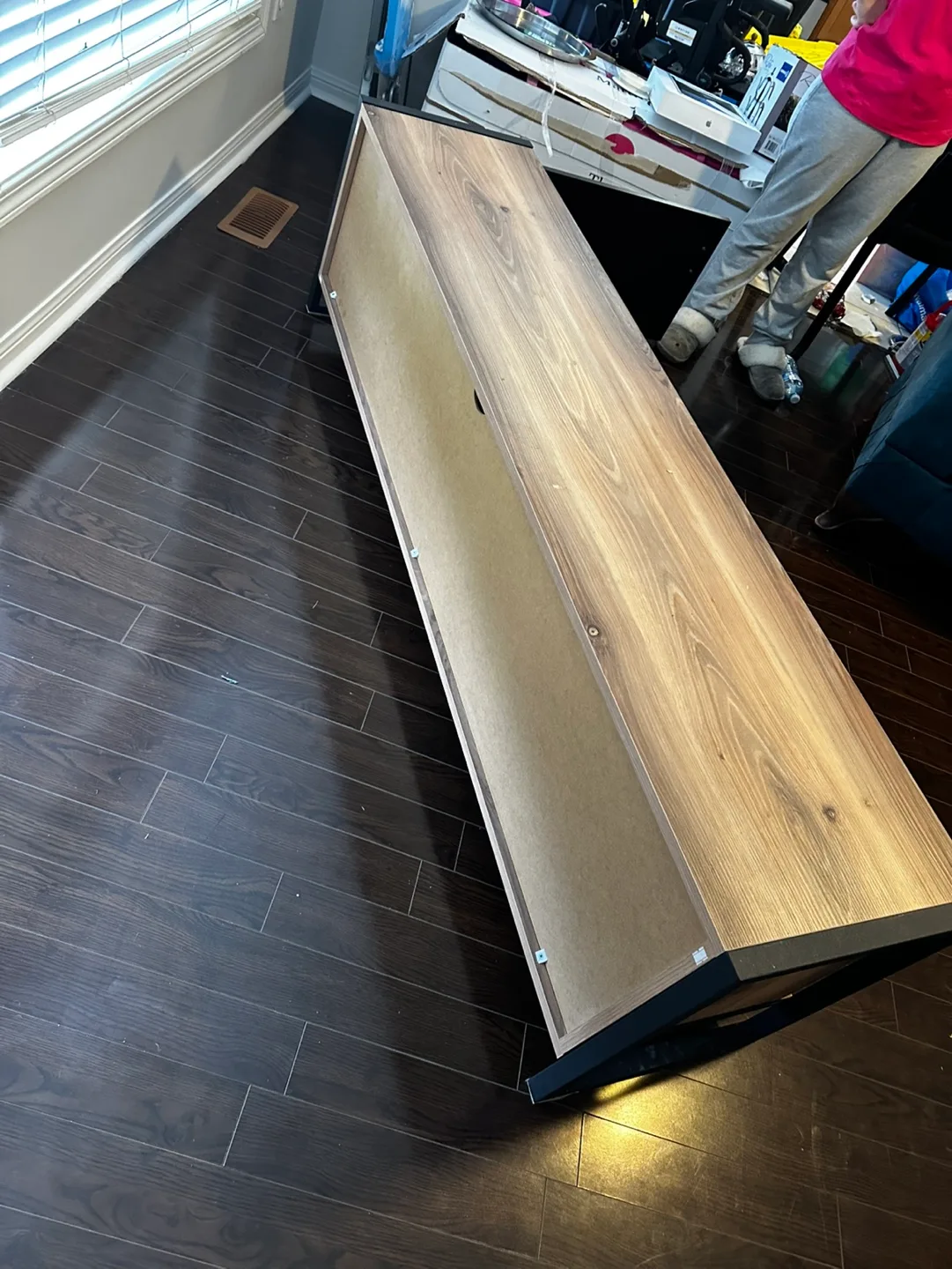 Modern TV Stand with Black Doors image indicator(8)