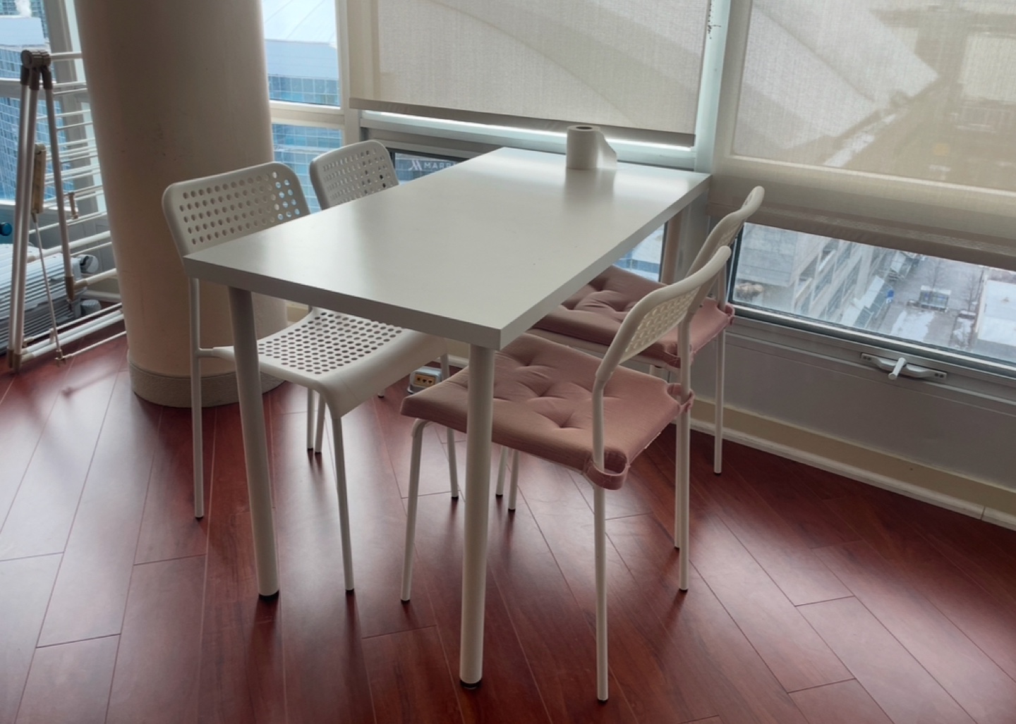 White Table and Chairs Set
