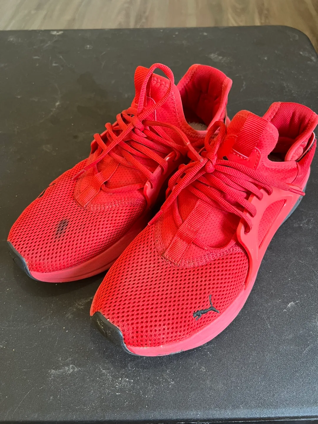 Red Puma Running Shoes