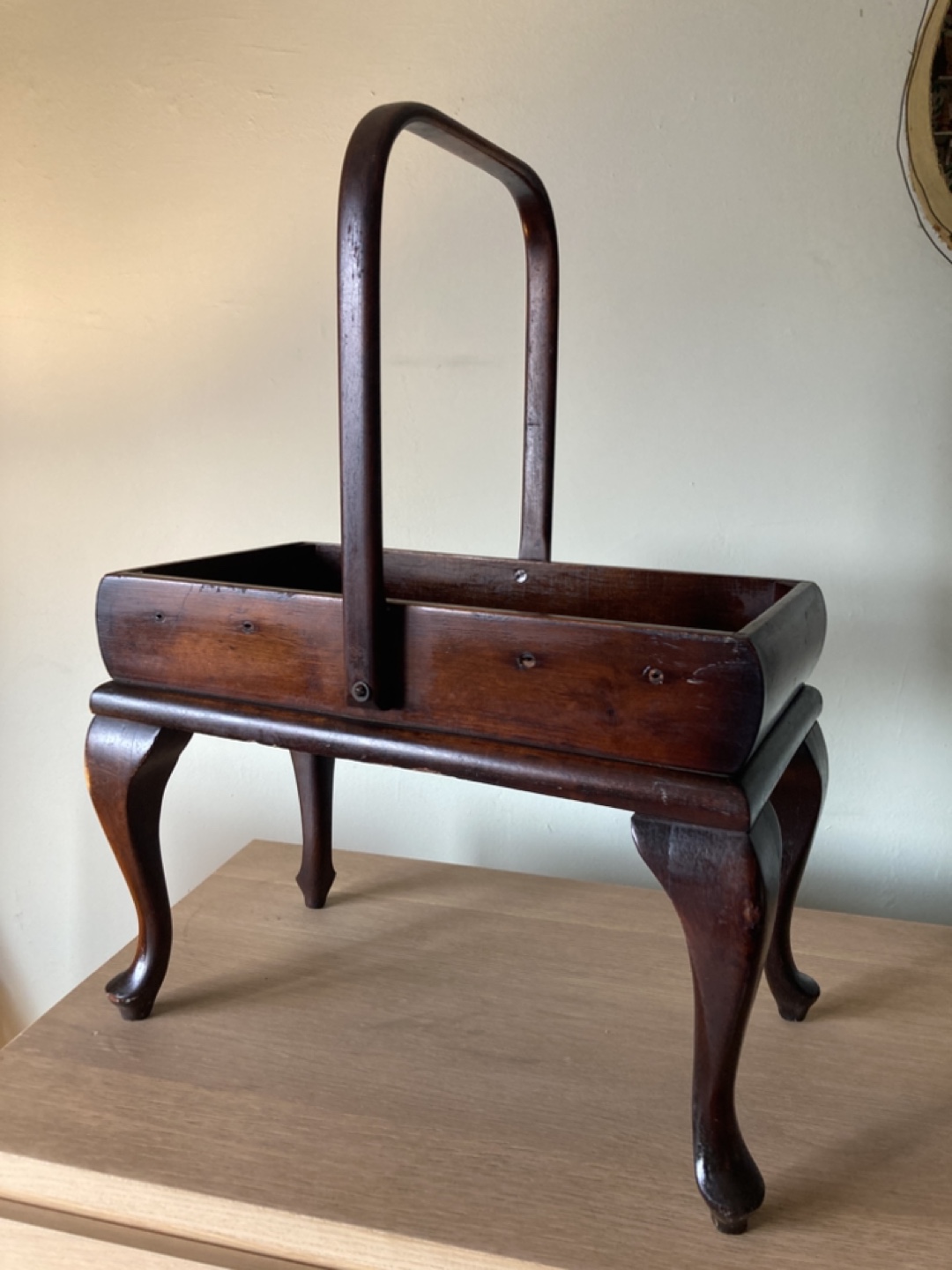 French Walnut Book and Magazine stand