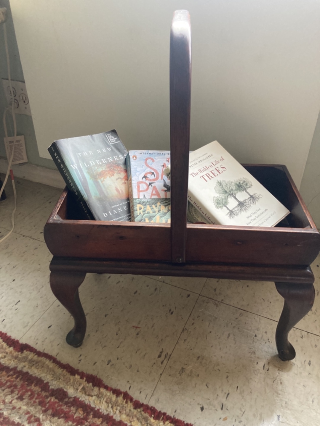 French Walnut Book and Magazine stand - photo 3