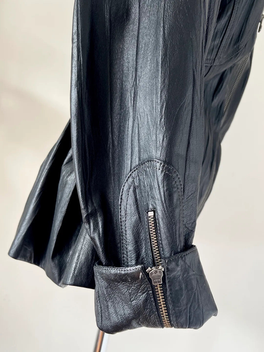 Women's Danier Black Leather Jacket image indicator(3)