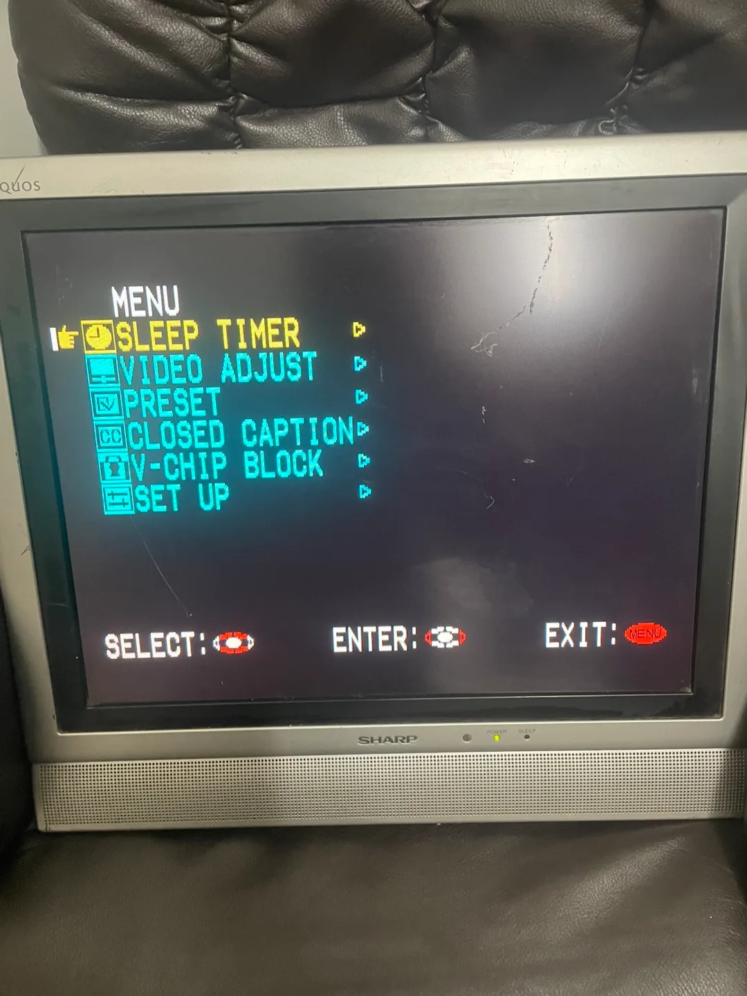 Sharp Aquos LCD TV - 15 inch image indicator(2)