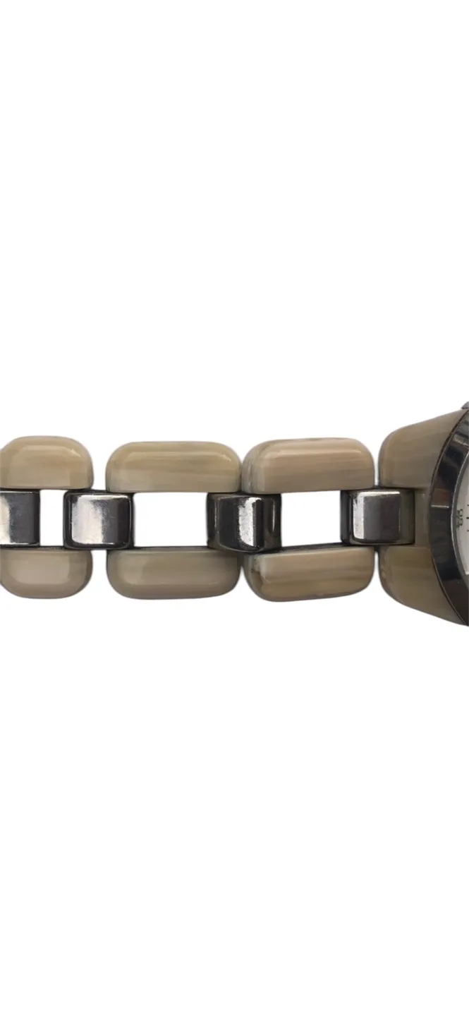 Michael Kors Chronograph Watch with Beige Resin Bracelet image indicator(3)