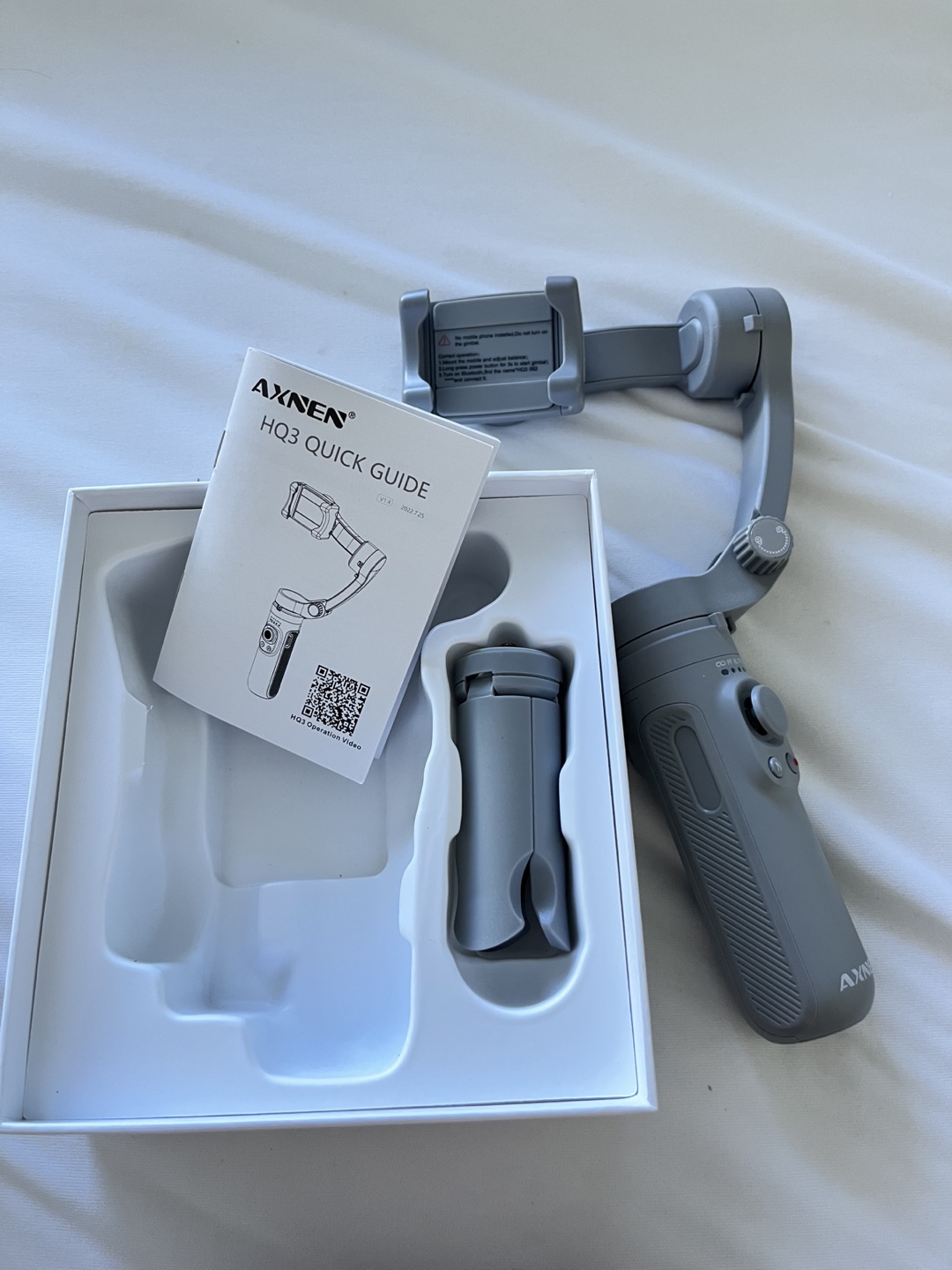 AXNEN HQ3 3-Axis Gimbal Stabilizer - Grey - photo 3