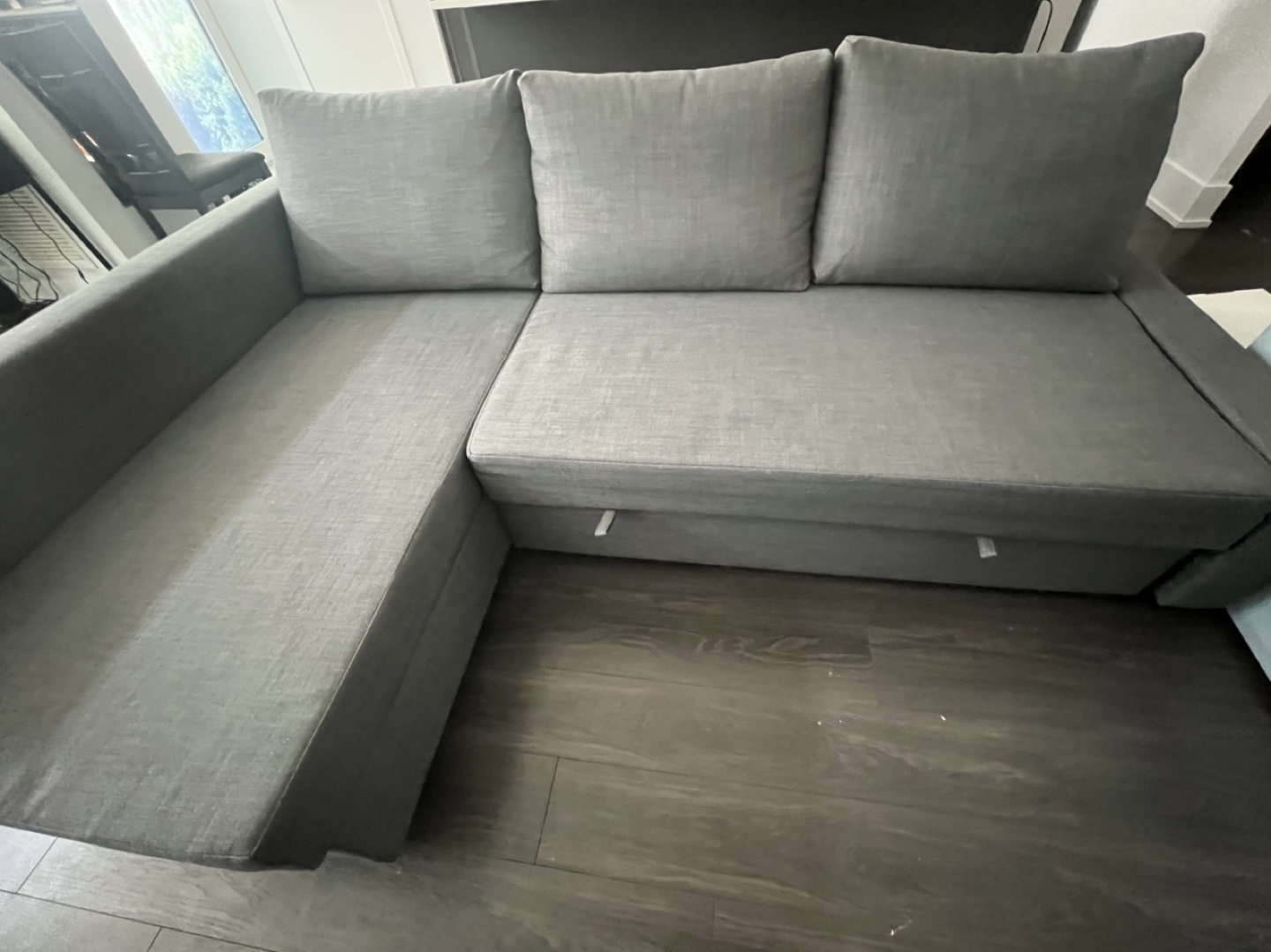 New IKEA Corner Sofa Bed - Grey