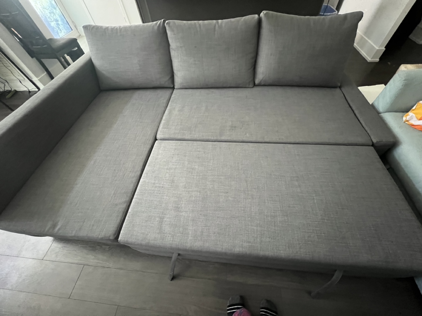 New IKEA Corner Sofa Bed - Grey - photo 2