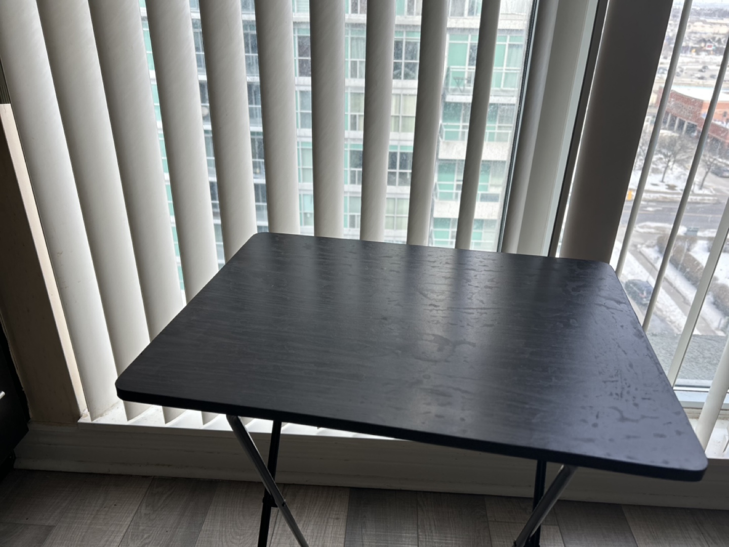 Black Foldable Side Table