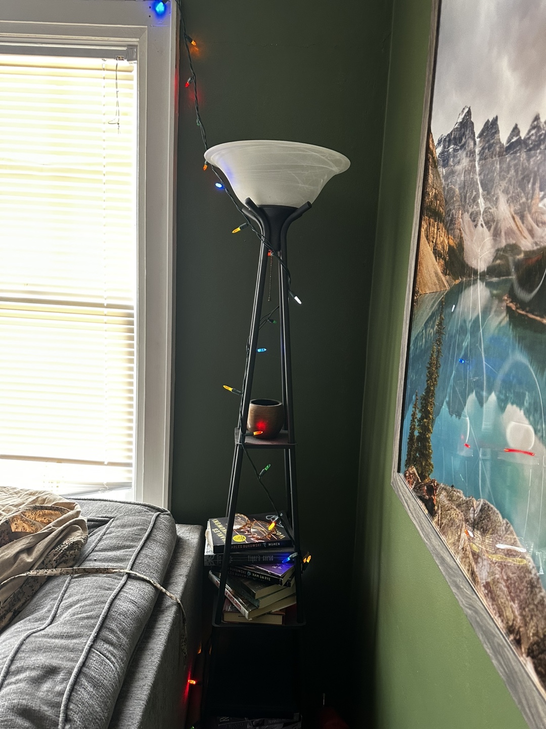 Floor Lamp with Shelf