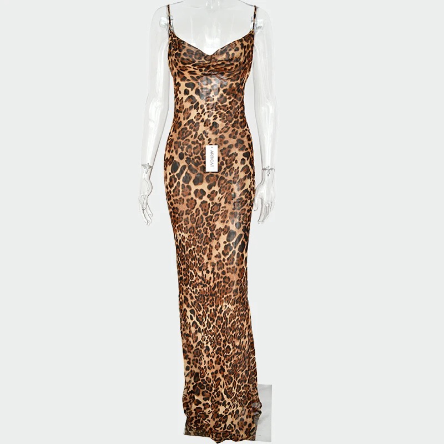 Leopard Print Maxi Slip Dress [Rat & Boa Valentina Dress Dupe]