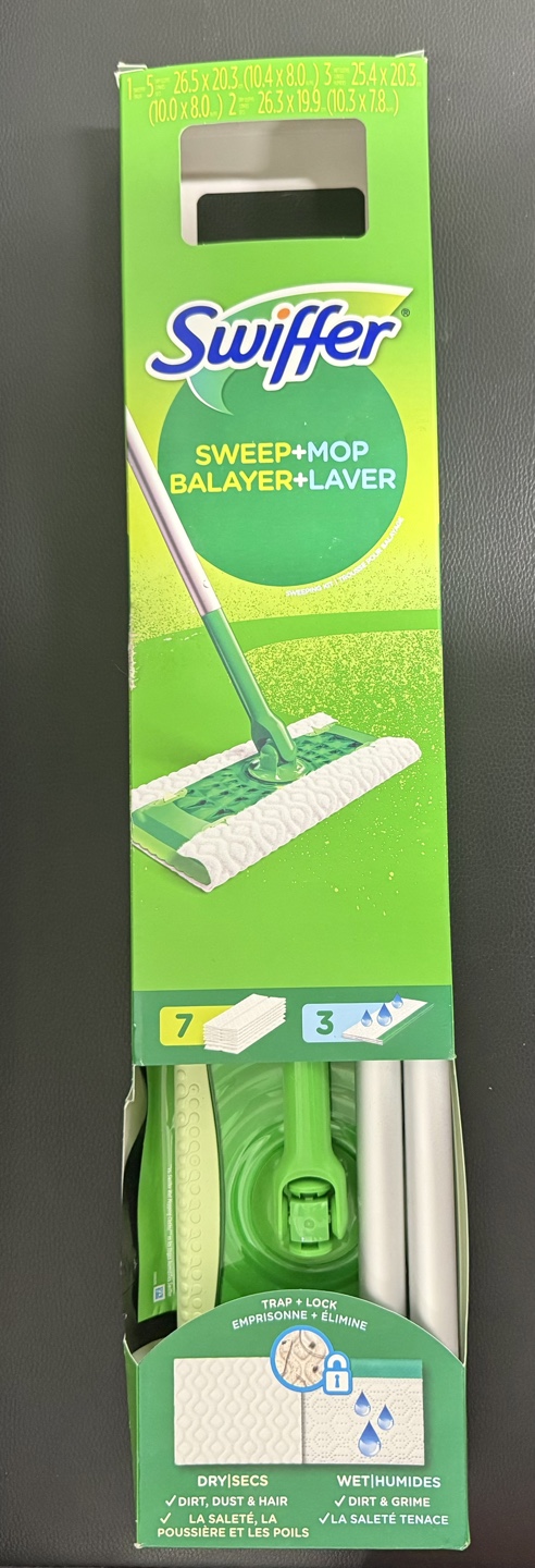 Swiffer Sweep+Mop with 7 dry and 3 wet cloths