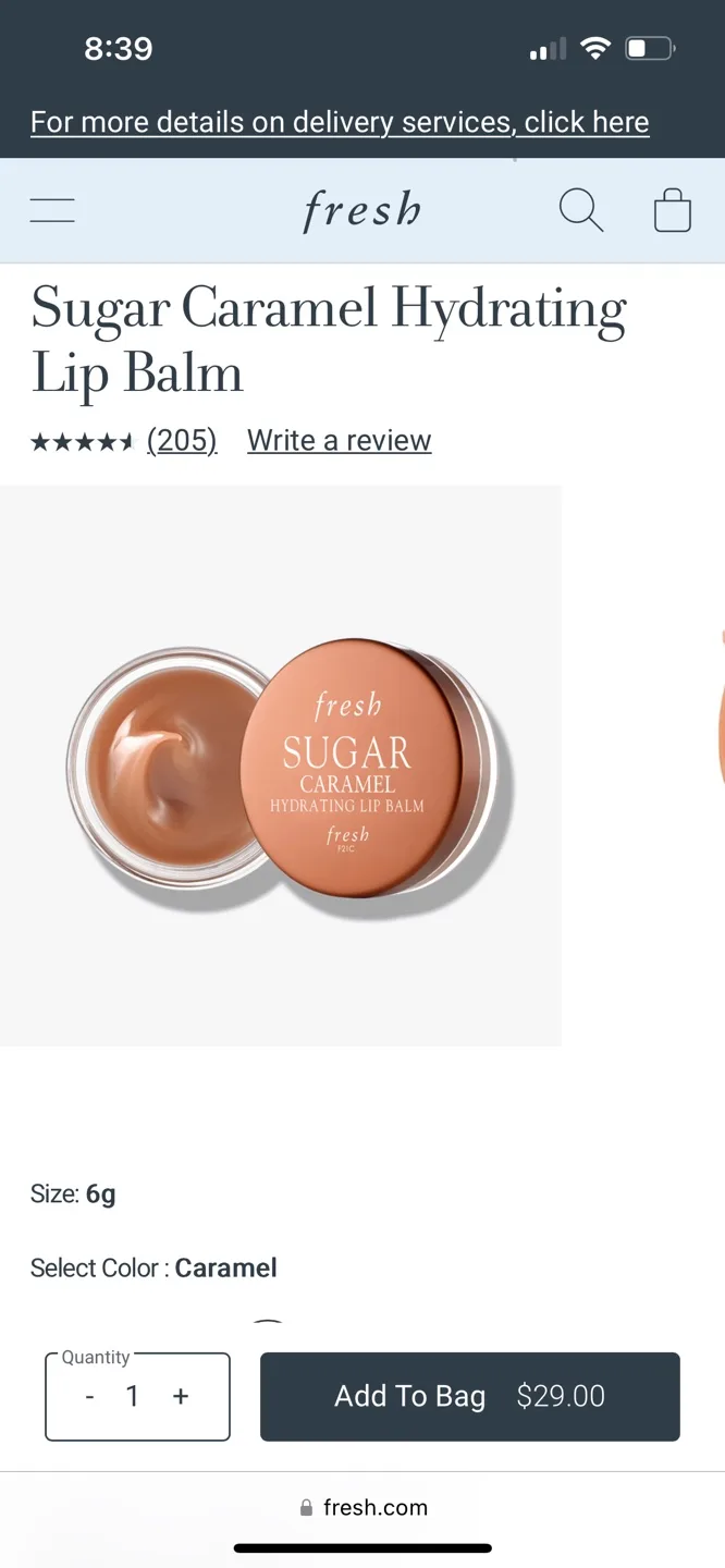 Fresh Sugar Caramel Hydrating Lip Balm image indicator(2)