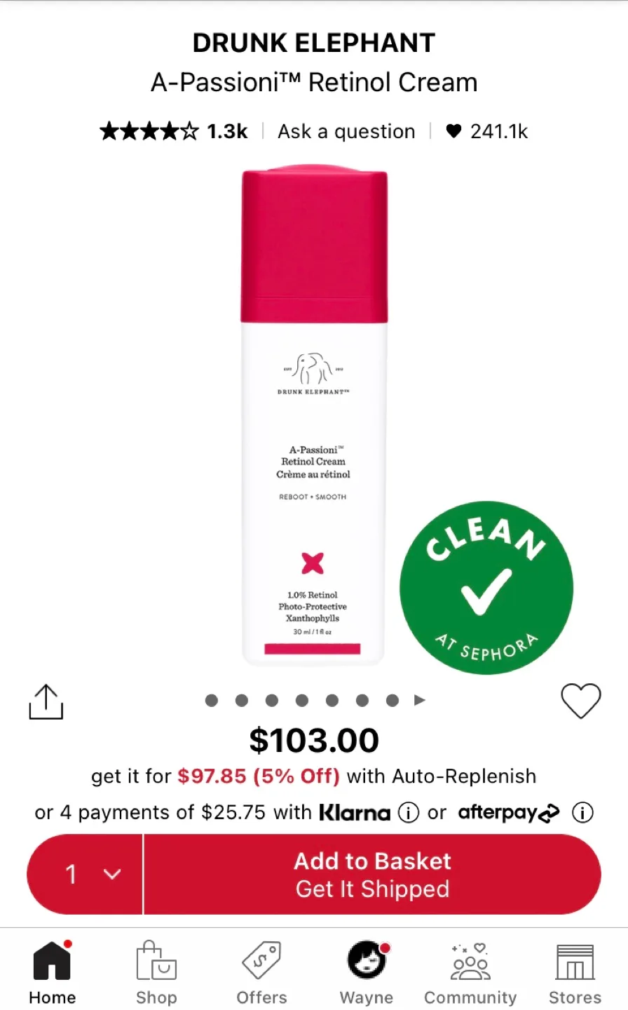 Drunk Elephant A-Passioni Retinol Cream image indicator(2)