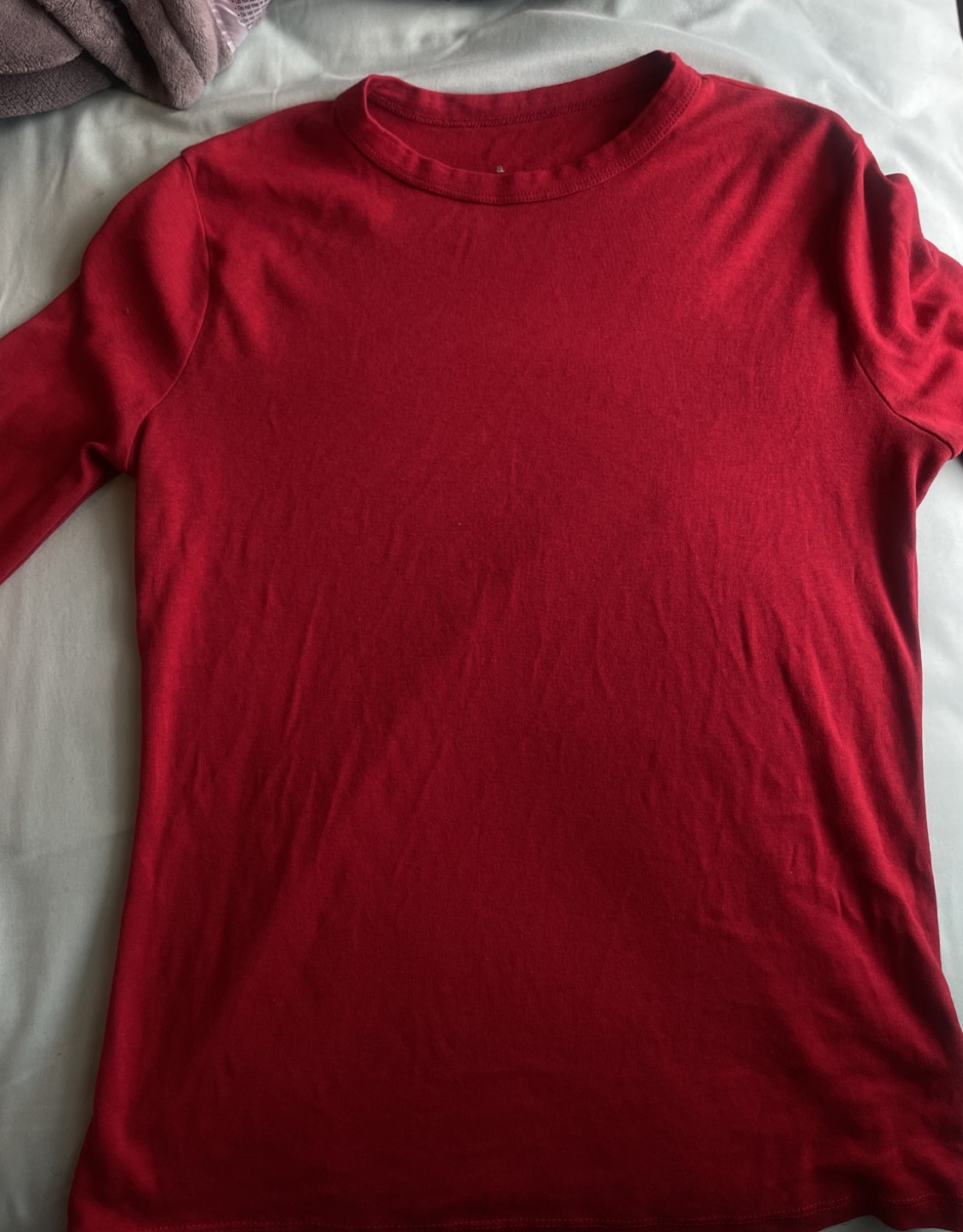 Women's Red Long Sleeve Shirt🧡