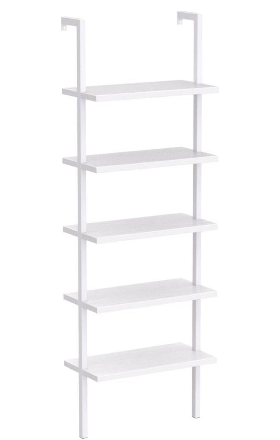 Karl Home 5-Tier Ladder Shelf - White - photo 2