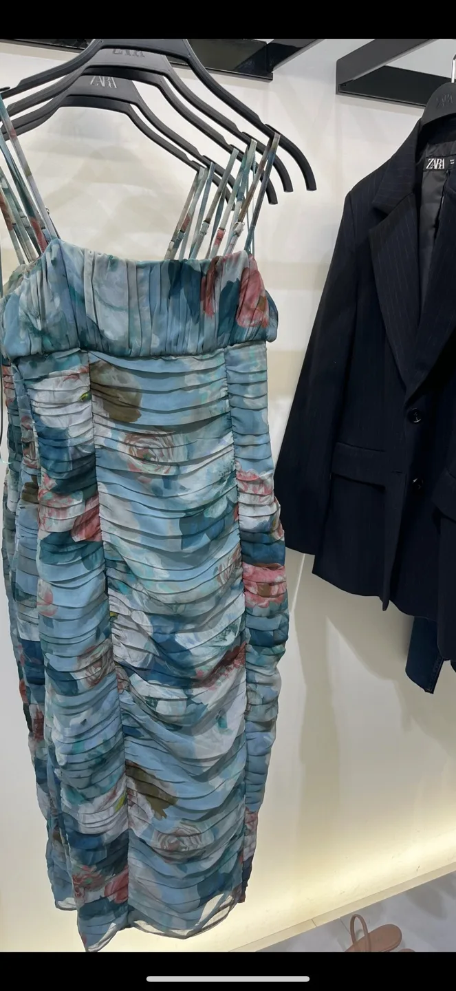 Super AdorableFloral midi dress thumbnail