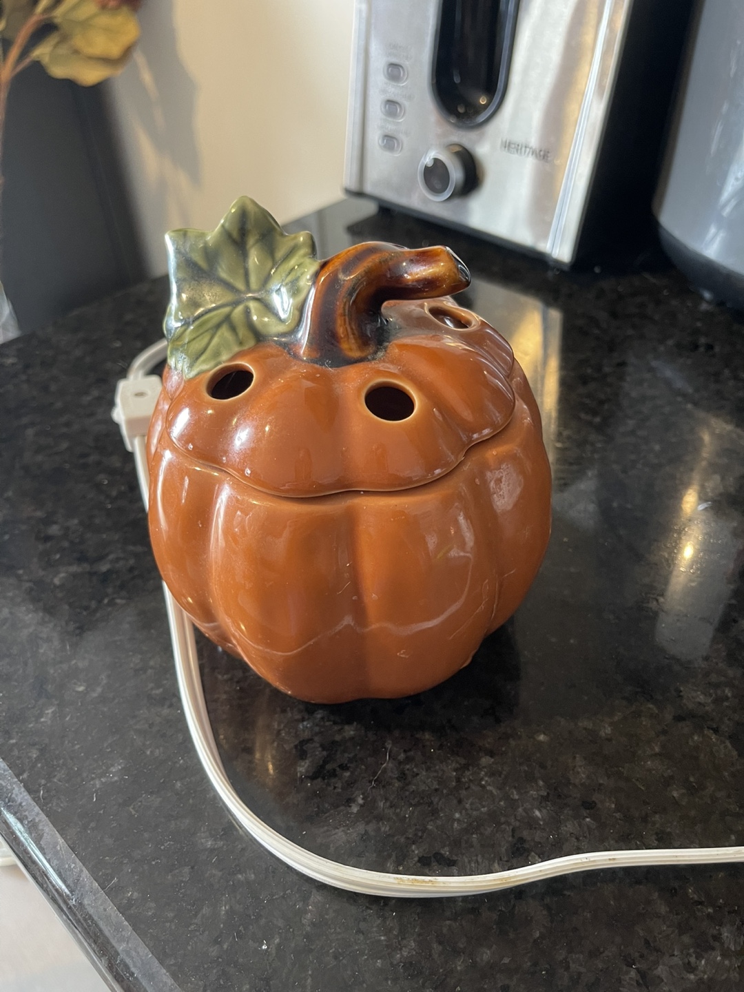 Adorable Ceramic Pumpkin Wax Warmer