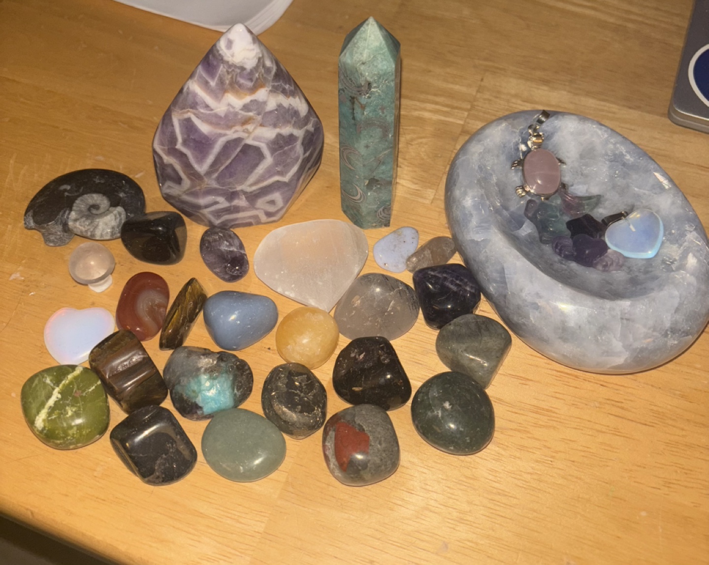Crystal Collection + Polished Stone Dish