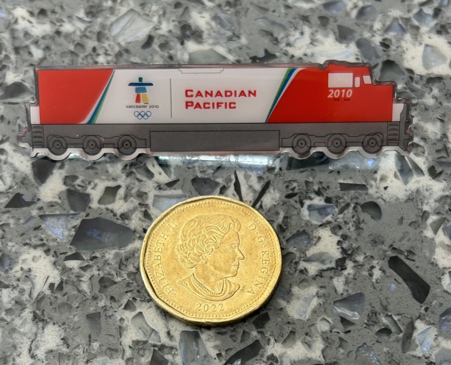 Canadian Pacific 2010 Vancouver Olympics Train Lapel Pin - photo 2