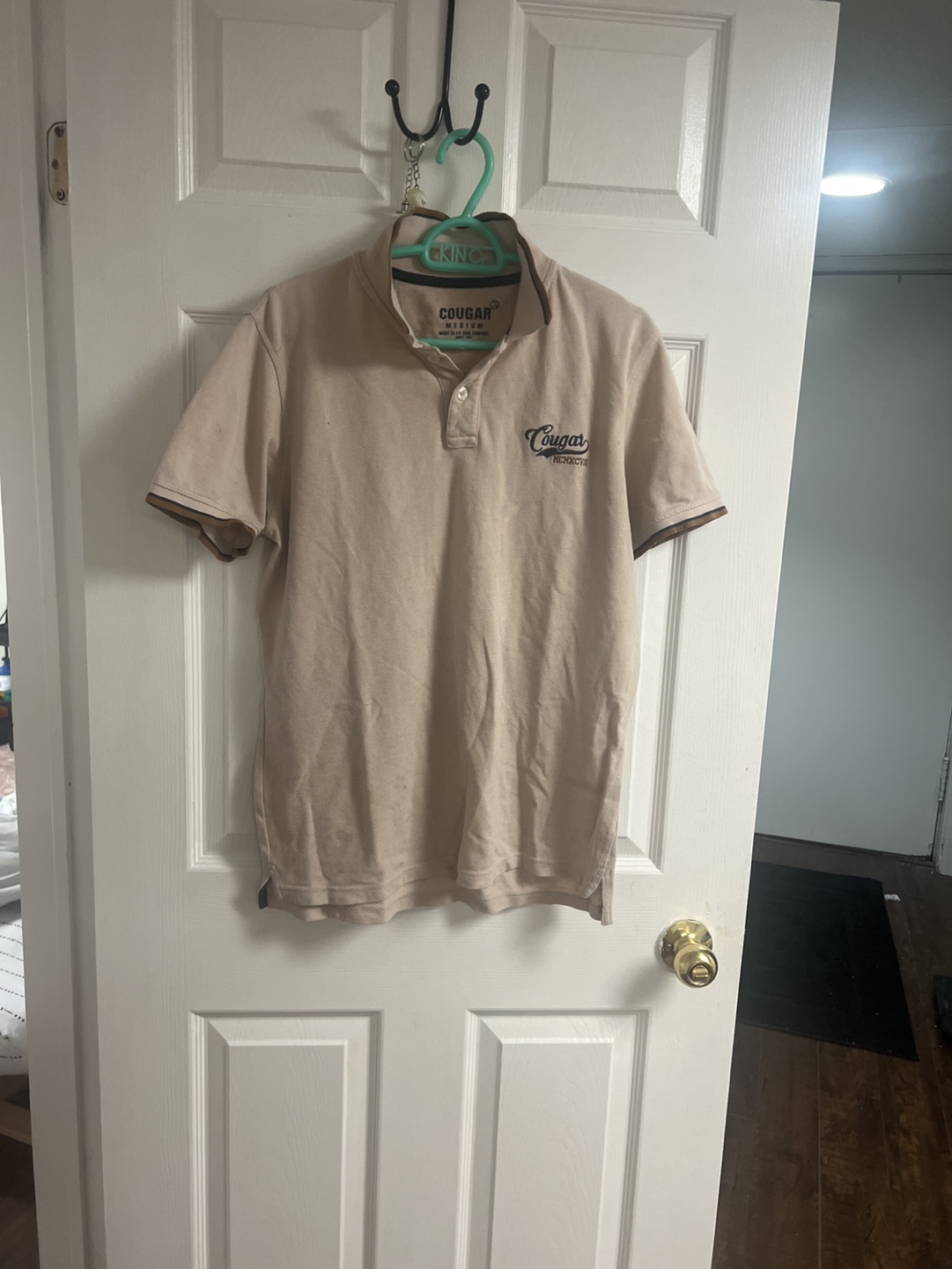 Men's Cougar Polo Shirt - Beige - Medium - photo 4