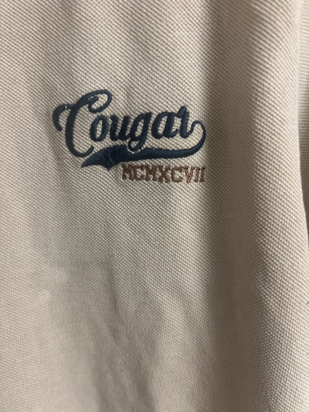 Men's Cougar Polo Shirt - Beige - Medium - photo 3