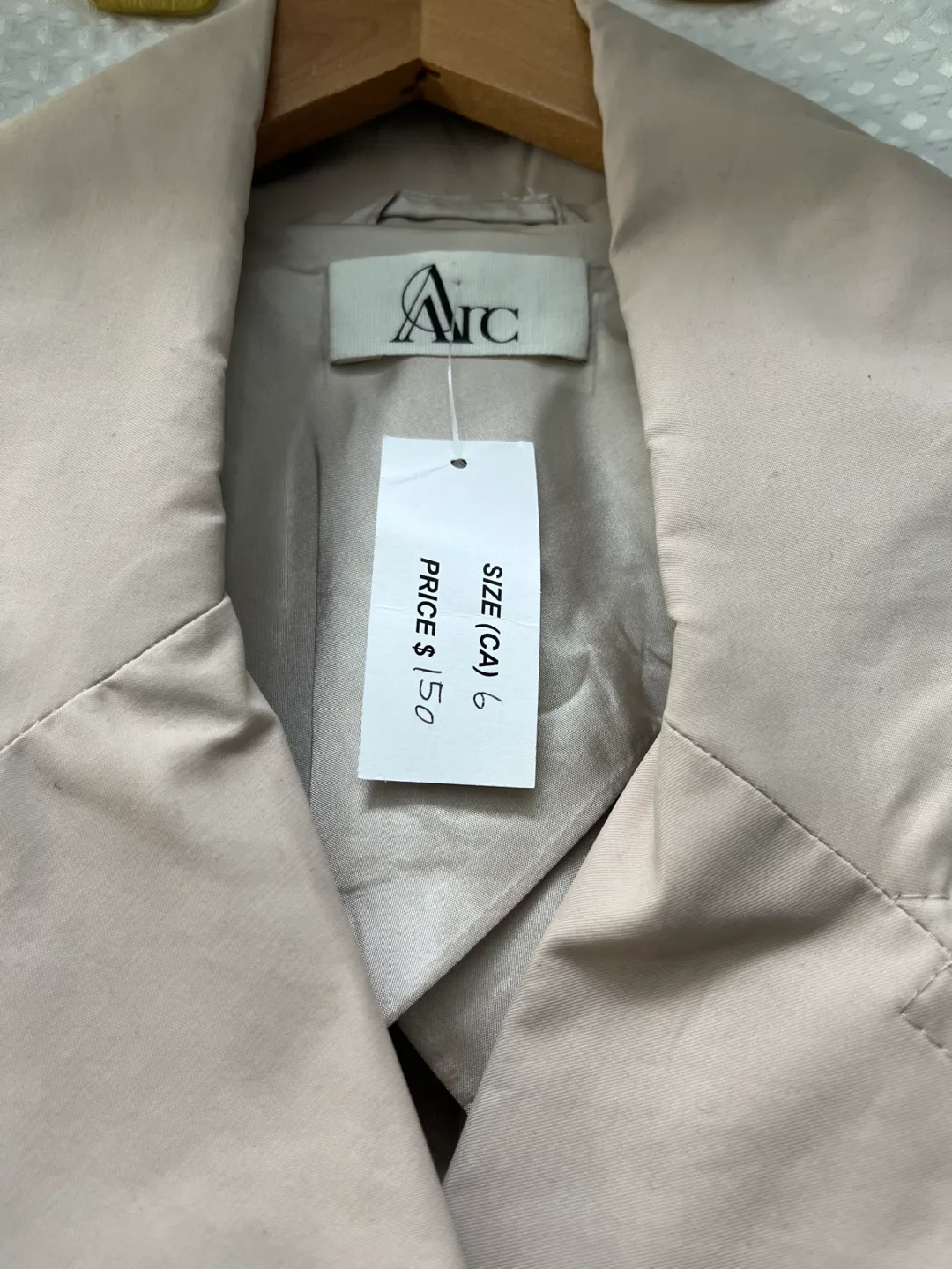 ARC Beige Trench Coat - Size 6 image indicator(2)
