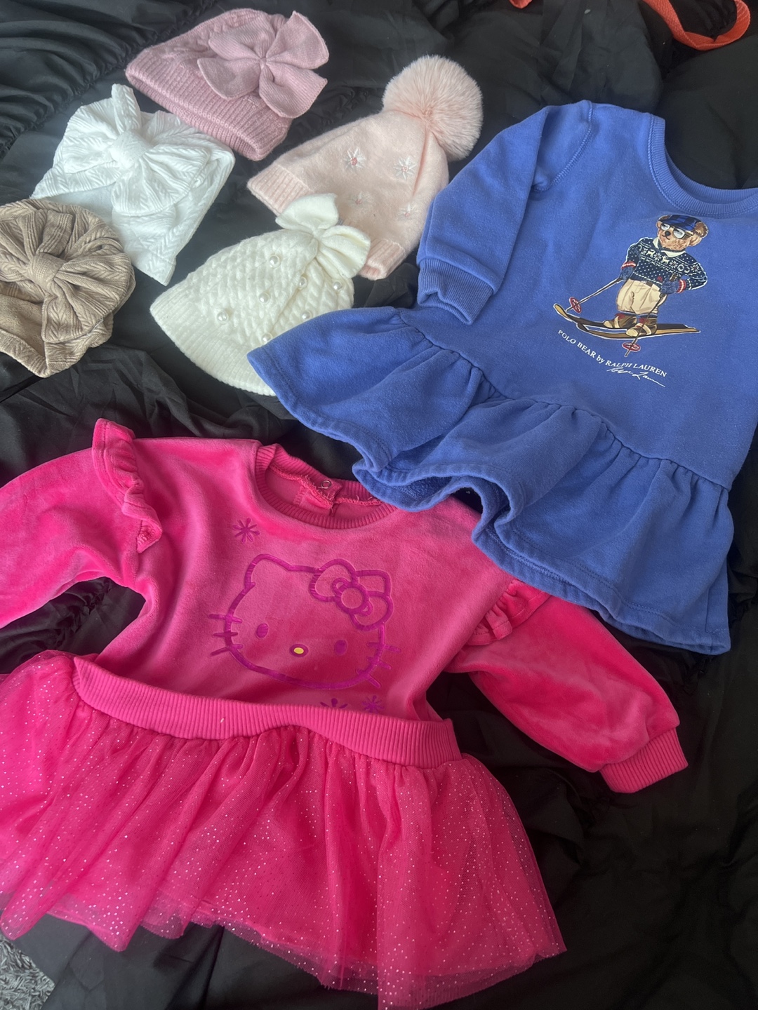 Baby Girl Clothes Bundle - Dresses & Hats 6to9