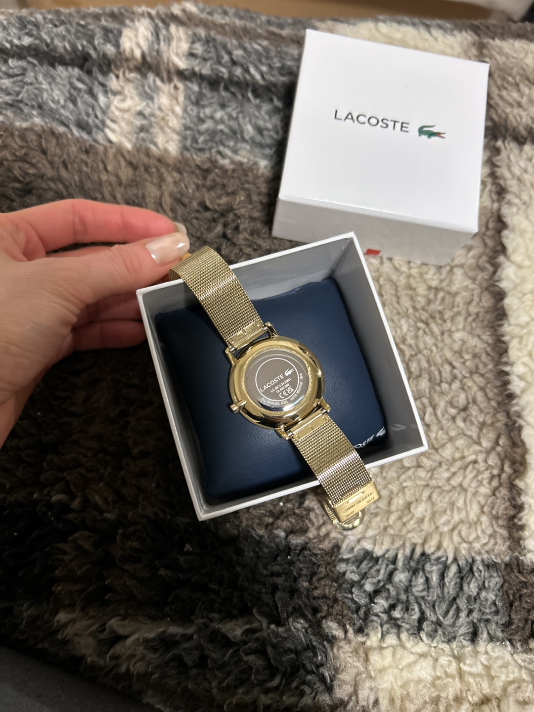 Lacoste Women's Watch - Gold Mesh Band, Green Face - photo 5