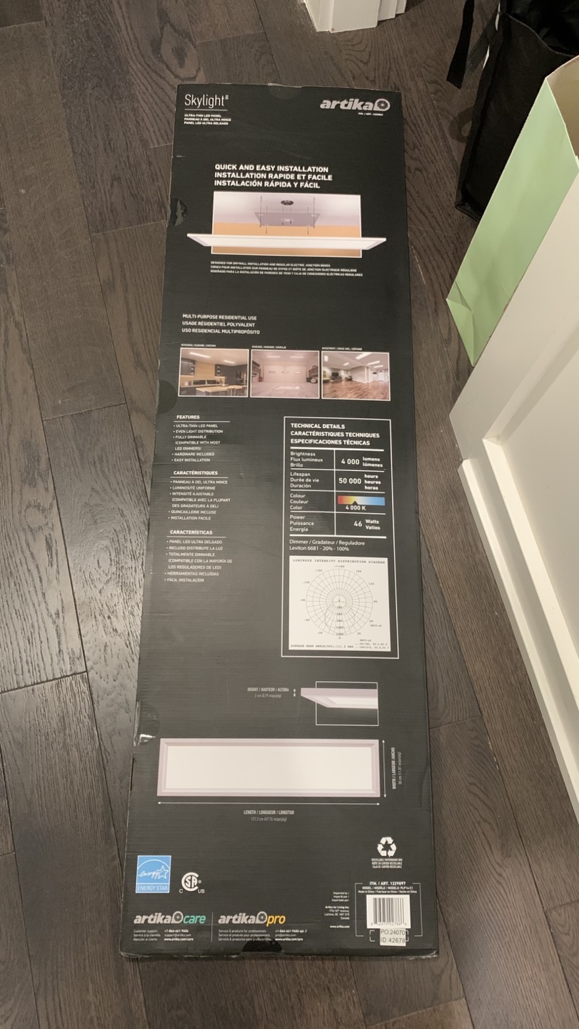 Artika Skylight LED Recessed Panel Light