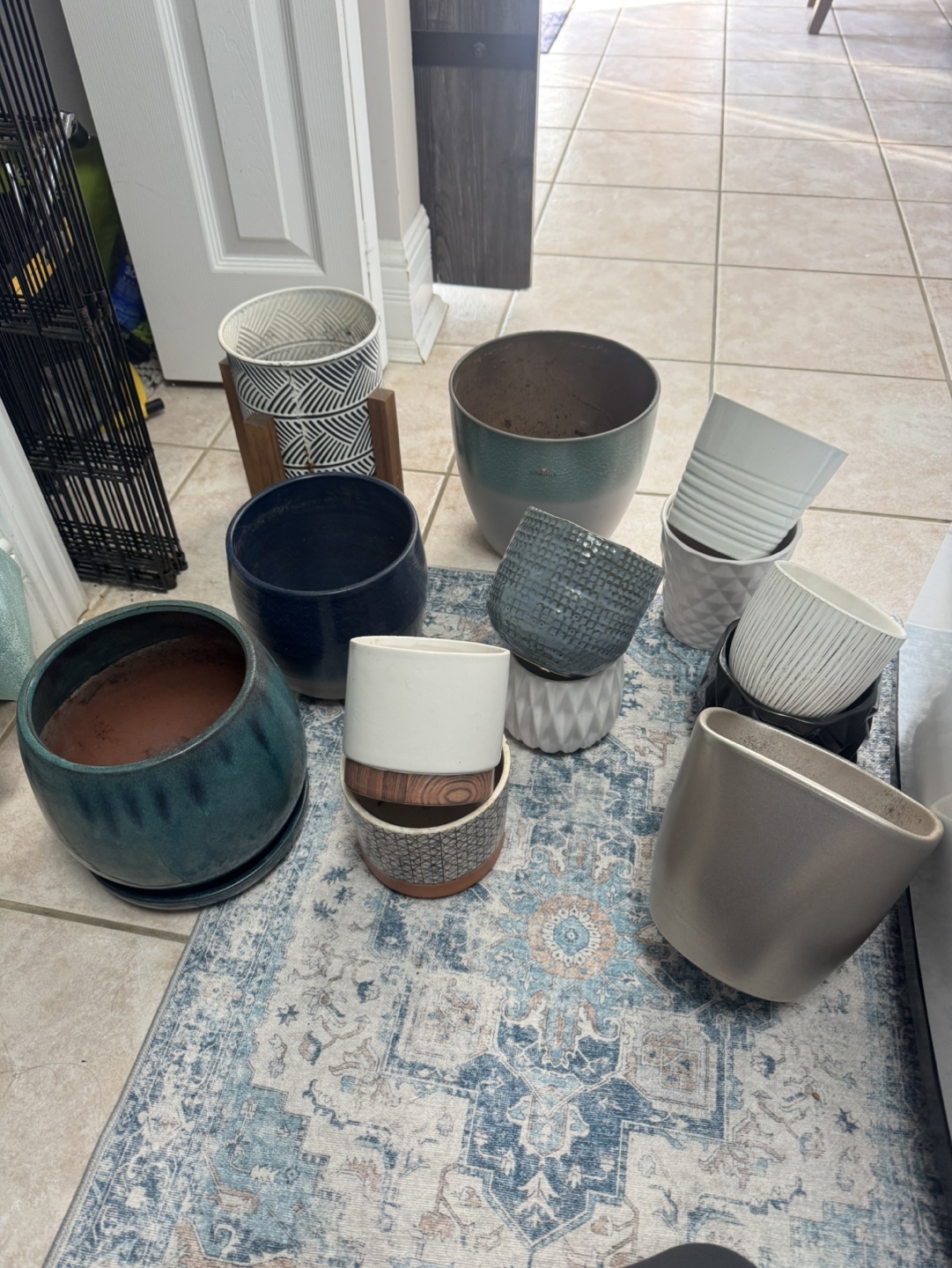 Bulk Lot of Planters - Various Sizes and Styles